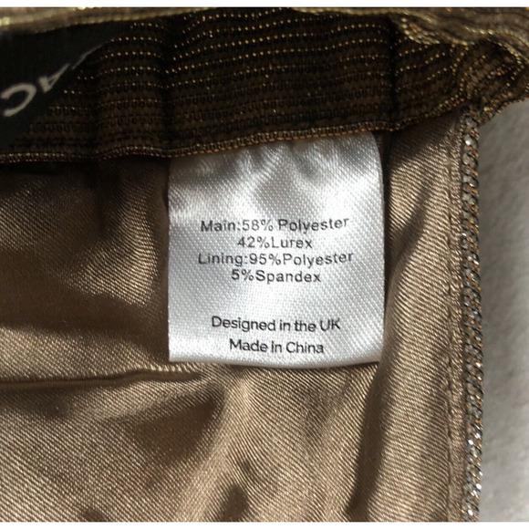 NWT SLA The Label Astrid Bralette Sz XS Bronze Metallic Sparkly NEW - Picture 5 of 10